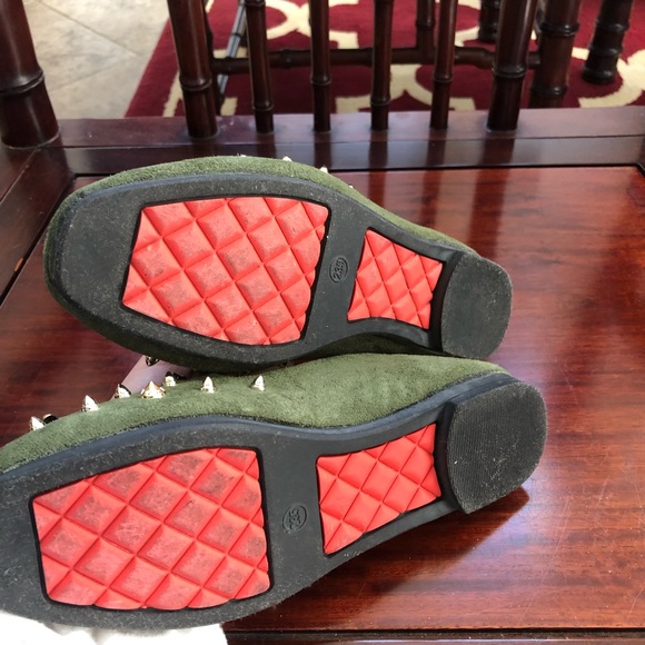 Green statement loafers / flats - Picture 4 of 4